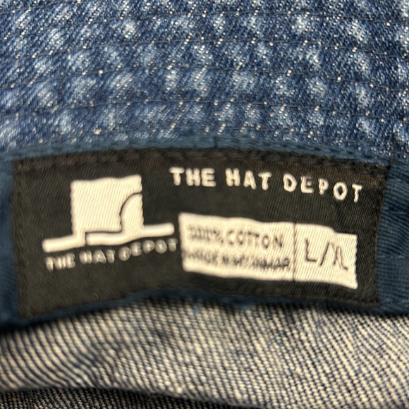 SUMMER Travel Beach Sun Hat Denim - Picture 3 of 6